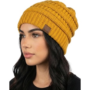 image:imageFunky Junque Skull Cap Beanie for Women  Womens Winter Hat Knit Slouch Style Warm Soft Unisex Cold Weather Mens BeaniesMustard