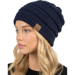 image:imageFunky Junque Skull Cap Beanie for Women  Womens Winter Hat Knit Slouch Style Warm Soft Unisex Cold Weather Mens BeaniesNavy