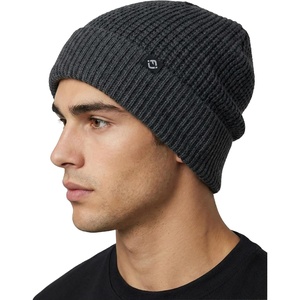image:imageFunky Junque Unisex Waffle Beanie Knit Winter Hat Super Soft Ultra Warm DoubleLayered Ski Cap with Ribbed CuffCharcoal