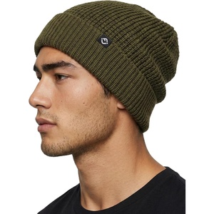 image:imageFunky Junque Unisex Waffle Beanie Knit Winter Hat Super Soft Ultra Warm DoubleLayered Ski Cap with Ribbed CuffOlive
