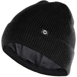 image:imageFunky Junque VelvetLined Knit Beanie  Cuffed Winter Hat for Men amp Women Warm Stretch Fit Premium ColdWeather ComfortBlack