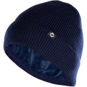 image:imageFunky Junque VelvetLined Knit Beanie  Cuffed Winter Hat for Men amp Women Warm Stretch Fit Premium ColdWeather ComfortNavy