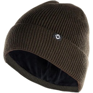 image:imageFunky Junque VelvetLined Knit Beanie  Cuffed Winter Hat for Men amp Women Warm Stretch Fit Premium ColdWeather ComfortOlive