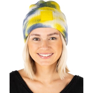 image:imageFunky Junque Womens Colorful Tie Dye Beanie  Trendy Womens Hot Pink Winter Hat Cozy Cuffed Knit Multicolor Skull CapTie Dye  Yellow  Denim