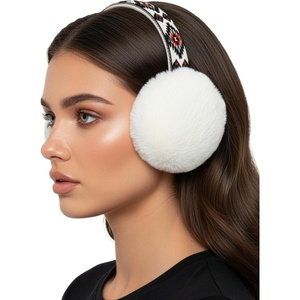 image:imageFunky Junque Womens Winter Earmuffs  Faux FurAztec  Ivory