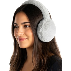 image:imageFunky Junque Womens Winter Earmuffs  Faux FurFaux Fur  Light Grey