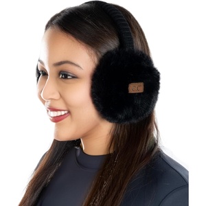 image:imageFunky Junque Womens Winter Earmuffs  Faux Mink amp Long FurFaux Mink Fur  Black
