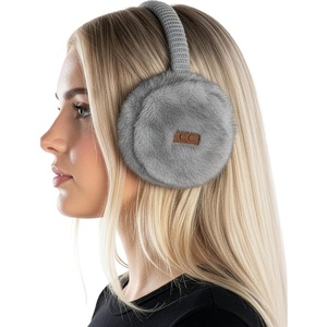 image:imageFunky Junque Womens Winter Earmuffs  Faux Mink amp Long FurFaux Mink Fur  Grey