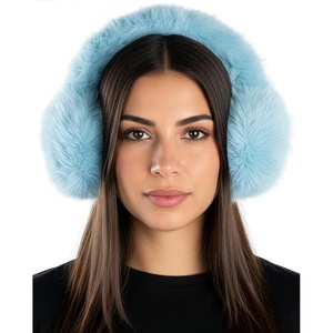 image:imageFunky Junque Womens Winter Earmuffs  Faux Mink amp Long FurLong Fur  Mint