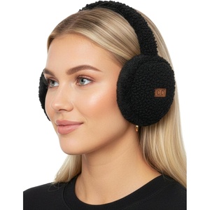 image:imageFunky Junque Womens Winter Earmuffs  Sherpa amp SuedeFuzzy  Black