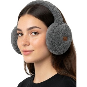 image:imageFunky Junque Womens Winter Earmuffs  Sherpa amp SuedeFuzzy  Grey