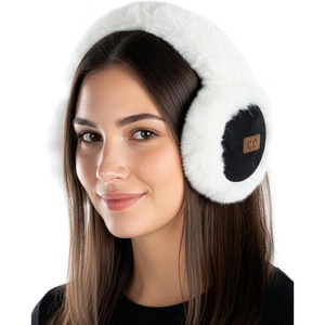 image:imageFunky Junque Womens Winter Earmuffs  Sherpa amp SuedeSuede  BlackIvory