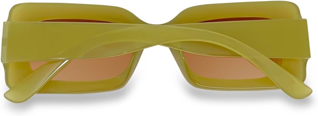 image:imageFunky Junque Oversized Vintage Sunglasses Square Frame Shades  Premium oversized sunglasses with square frames for beach days pool parties festivals travel amp everyday wearOlive FramesBrown Lenses