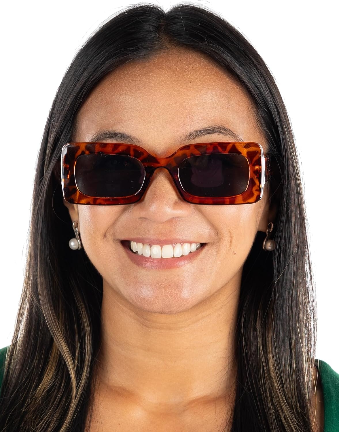 image:imageFunky Junque Oversized Vintage Sunglasses Square Frame Shades  Premium oversized sunglasses with square frames for beach days pool parties festivals travel amp everyday wearTortoise FramesSmoke Lenses