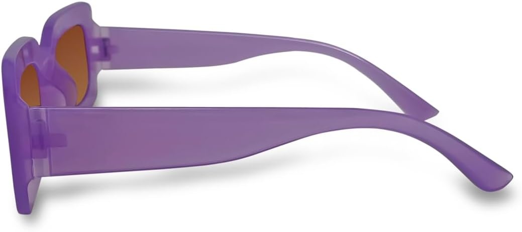 image:imageFunky Junque Oversized Vintage Sunglasses Square Frame Shades  Premium oversized sunglasses with square frames for beach days pool parties festivals travel amp everyday wearLavender FramesBrown Lenses
