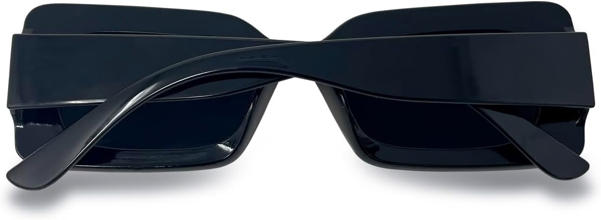 image:imageFunky Junque Oversized Vintage Sunglasses Square Frame Shades  Premium oversized sunglasses with square frames for beach days pool parties festivals travel amp everyday wearBlack FramesSmoke Lenses