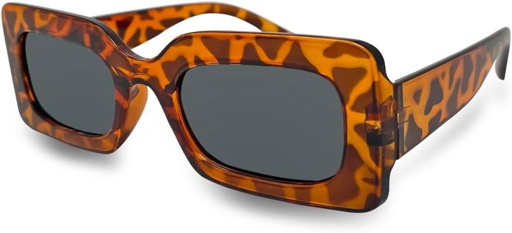 image:imageFunky Junque Oversized Vintage Sunglasses Square Frame Shades  Premium oversized sunglasses with square frames for beach days pool parties festivals travel amp everyday wearTortoise FramesSmoke Lenses