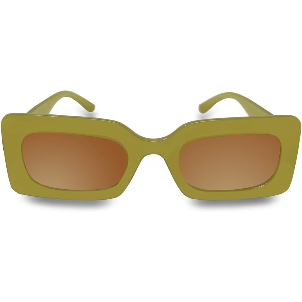 image:imageFunky Junque Oversized Vintage Sunglasses Square Frame Shades  Premium oversized sunglasses with square frames for beach days pool parties festivals travel amp everyday wearOlive FramesBrown Lenses