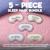 image:imageFunky Junque Adjustable Satin Bride Eye Mask SilkFilled UltraSoft Sleep Mask for Honeymoon Travel Meditation  Bride White  Soft satin sleep mask with adjustable strap for travel naps meditation flights amp restful sleep anywhere5 Pack  Airplane Mode  Calm Down  Leave Me Alone  Let Me Sleep  Wake Me for Drinks  Snacks