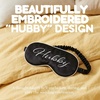 image:imageFunky Junque Adjustable Satin Bride Eye Mask SilkFilled UltraSoft Sleep Mask for Honeymoon Travel Meditation  Bride White  Soft satin sleep mask with adjustable strap for travel naps meditation flights amp restful sleep anywhereHubby  Black