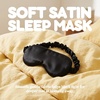 image:imageFunky Junque Adjustable Satin Bride Eye Mask SilkFilled UltraSoft Sleep Mask for Honeymoon Travel Meditation  Bride White  Soft satin sleep mask with adjustable strap for travel naps meditation flights amp restful sleep anywhereBlack