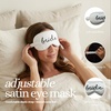 image:imageFunky Junque Adjustable Satin Bride Eye Mask SilkFilled UltraSoft Sleep Mask for Honeymoon Travel Meditation  Bride White  Soft satin sleep mask with adjustable strap for travel naps meditation flights amp restful sleep anywhereBride White