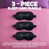 image:imageFunky Junque Adjustable Satin Bride Eye Mask SilkFilled UltraSoft Sleep Mask for Honeymoon Travel Meditation  Bride White  Soft satin sleep mask with adjustable strap for travel naps meditation flights amp restful sleep anywhere3 Pack Squad Black