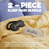 image:imageFunky Junque Adjustable Satin Bride Eye Mask SilkFilled UltraSoft Sleep Mask for Honeymoon Travel Meditation  Bride White  Soft satin sleep mask with adjustable strap for travel naps meditation flights amp restful sleep anywhere2 Pack Bride White  Groom Black