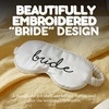 image:imageFunky Junque Adjustable Satin Bride Eye Mask SilkFilled UltraSoft Sleep Mask for Honeymoon Travel Meditation  Bride White  Soft satin sleep mask with adjustable strap for travel naps meditation flights amp restful sleep anywhereBride White