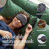 image:imageFunky Junque Adjustable Satin Bride Eye Mask SilkFilled UltraSoft Sleep Mask for Honeymoon Travel Meditation  Bride White  Soft satin sleep mask with adjustable strap for travel naps meditation flights amp restful sleep anywhereBlack Leopard