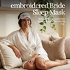 image:imageFunky Junque Adjustable Satin Bride Eye Mask SilkFilled UltraSoft Sleep Mask for Honeymoon Travel Meditation  Bride White  Soft satin sleep mask with adjustable strap for travel naps meditation flights amp restful sleep anywhereBride White
