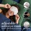 image:imageFunky Junque Adjustable Satin Bride Eye Mask SilkFilled UltraSoft Sleep Mask for Honeymoon Travel Meditation  Bride White  Soft satin sleep mask with adjustable strap for travel naps meditation flights amp restful sleep anywhereFloral Print  Pink