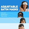 image:imageFunky Junque Adjustable Satin Bride Eye Mask SilkFilled UltraSoft Sleep Mask for Honeymoon Travel Meditation  Bride White  Soft satin sleep mask with adjustable strap for travel naps meditation flights amp restful sleep anywhere6 Pack Bride White  5 Squad Black