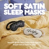 image:imageFunky Junque Adjustable Satin Bride Eye Mask SilkFilled UltraSoft Sleep Mask for Honeymoon Travel Meditation  Bride White  Soft satin sleep mask with adjustable strap for travel naps meditation flights amp restful sleep anywhere2 Pack  Wifey  Hubby