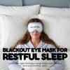 image:imageFunky Junque Adjustable Satin Bride Eye Mask SilkFilled UltraSoft Sleep Mask for Honeymoon Travel Meditation  Bride White  Soft satin sleep mask with adjustable strap for travel naps meditation flights amp restful sleep anywhere2 Pack  Blue Gingham  Leave Me Alone  Lt Blue