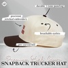 image:imageFunky Junque Adult Trucker Snapback Hat 2Tone Baseball Cap  5Panel Baseball Cap for Women and Men CottonPoly Blend Adjustable Fit Curved Brim Sun Protection for Golf Casual WearThis Actually is My First Rodeo  BrownBeige