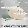 image:imageFunky Junque Adult Trucker Snapback Hat 2Tone Baseball Cap  5Panel Baseball Cap for Women and Men CottonPoly Blend Adjustable Fit Curved Brim Sun Protection for Golf Casual WearMargarita Cocktail Club  SageBeige
