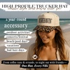 image:imageFunky Junque Adult Trucker Snapback Hat 2Tone Baseball Cap  5Panel Baseball Cap for Women and Men CottonPoly Blend Adjustable Fit Curved Brim Sun Protection for Golf Casual WearMisbehavin  LeopardBeige