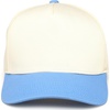 image:imageFunky Junque Adult Trucker Snapback Hat 2Tone Baseball Cap  5Panel Baseball Cap for Women and Men CottonPoly Blend Adjustable Fit Curved Brim Sun Protection for Golf Casual WearLight BlueBeige