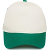 image:imageFunky Junque Adult Trucker Snapback Hat 2Tone Baseball Cap  5Panel Baseball Cap for Women and Men CottonPoly Blend Adjustable Fit Curved Brim Sun Protection for Golf Casual WearKelly GreenBeige
