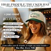 image:imageFunky Junque Adult Trucker Snapback Hat 2Tone Baseball Cap  5Panel Baseball Cap for Women and Men CottonPoly Blend Adjustable Fit Curved Brim Sun Protection for Golf Casual WearCountryside Western Collection  GreenBeige