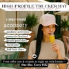 image:imageFunky Junque Adult Trucker Snapback Hat 2Tone Baseball Cap  5Panel Baseball Cap for Women and Men CottonPoly Blend Adjustable Fit Curved Brim Sun Protection for Golf Casual WearExpensive  Difficult  RoseBeige