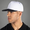 image:imageFunky Junque Adult Trucker Snapback Hat 2Tone Baseball Cap  5Panel Baseball Cap for Women and Men CottonPoly Blend Adjustable Fit Curved Brim Sun Protection for Golf Casual WearBlackWhite