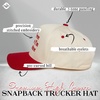image:imageFunky Junque Adult Trucker Snapback Hat 2Tone Baseball Cap  5Panel Baseball Cap for Women and Men CottonPoly Blend Adjustable Fit Curved Brim Sun Protection for Golf Casual WearBorn Free But Now Im Expensive  RedBeige