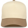 image:imageFunky Junque Adult Trucker Snapback Hat 2Tone Baseball Cap  5Panel Baseball Cap for Women and Men CottonPoly Blend Adjustable Fit Curved Brim Sun Protection for Golf Casual WearKhakiBeige