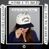 image:imageFunky Junque Adult Trucker Snapback Hat 2Tone Baseball Cap  5Panel Baseball Cap for Women and Men CottonPoly Blend Adjustable Fit Curved Brim Sun Protection for Golf Casual WearJesus Saves I Spend  NavyBeige