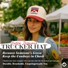 image:imageFunky Junque Adult Trucker Snapback Hat 2Tone Baseball Cap  5Panel Baseball Cap for Women and Men CottonPoly Blend Adjustable Fit Curved Brim Sun Protection for Golf Casual WearLong Live Cowgirls  RedBeige
