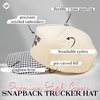 image:imageFunky Junque Adult Trucker Snapback Hat 2Tone Baseball Cap  5Panel Baseball Cap for Women and Men CottonPoly Blend Adjustable Fit Curved Brim Sun Protection for Golf Casual WearIts Almost as Hot as My Husband Out Here  Gingham Print  Black  WhiteBeige