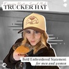 image:imageFunky Junque Adult Trucker Snapback Hat 2Tone Baseball Cap  5Panel Baseball Cap for Women and Men CottonPoly Blend Adjustable Fit Curved Brim Sun Protection for Golf Casual WearEspresso Martini Social Club  BeigeBrown