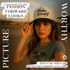 image:imageFunky Junque Adult Trucker Snapback Hat 2Tone Baseball Cap  5Panel Baseball Cap for Women and Men CottonPoly Blend Adjustable Fit Curved Brim Sun Protection for Golf Casual WearVintage Cowboy  BlackBeige